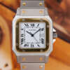 cafe-noir-montre-vintage-marseille-horloger-cartier-santos-homme-or-acier-full-set