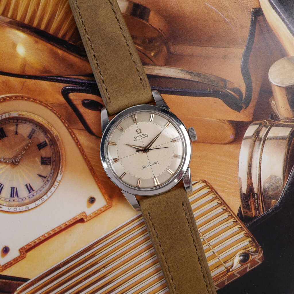 cafe-noir-montre-vintage-marseille-horloger-omega-seamaster-cross-hair-cadran-bicolore-automatique-1950