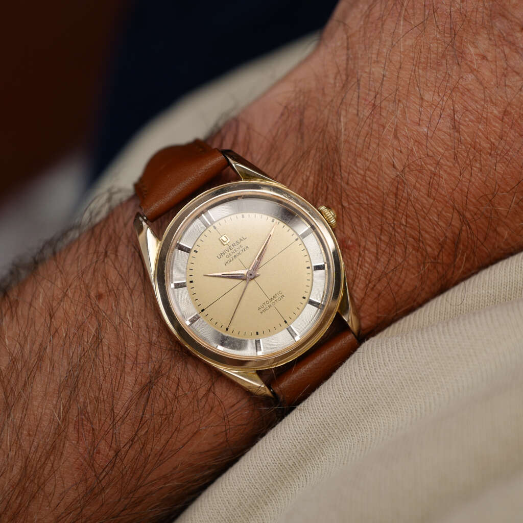 cafe-noir-montre-vintage-marseille-horloger-universal-geneve-polerouter-or-massif-18-carats-microrotor-1960